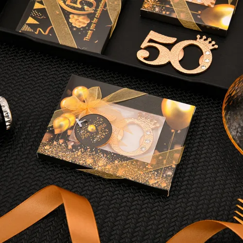 Miniatura 6 de 50 paquetes de 50 abrebotellas para fiestas de cumpleaños número 50, regalos o recuerdos para invitados, 50 aniversario de boda, fiesta temática