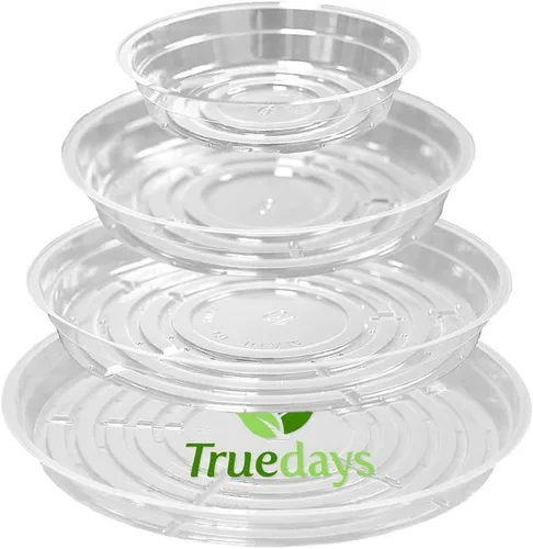 Miniatura 9 de TRUEDAYS 10 Inch 5 Pack Black Plant Saucers Flower Pot Tray Excellent for Indoor & Outdoor Plants