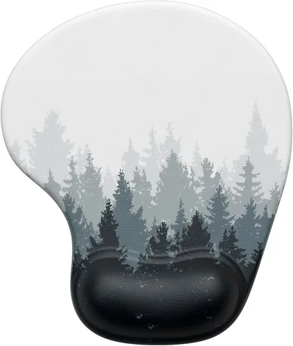 Miniatura 15 de Hsurbtra - Alfombrilla ergonómica para mouse con soporte para el reposamuñecas, alfombrillas de gel con base de poliuretano antideslizante, tapete