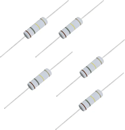Miniatura 23 de Resistencia de película de óxido metálico de 1K Ohm, ± 5% de tolerancia de alta precisión de 5 vatios para circuito electrónico, resistencia