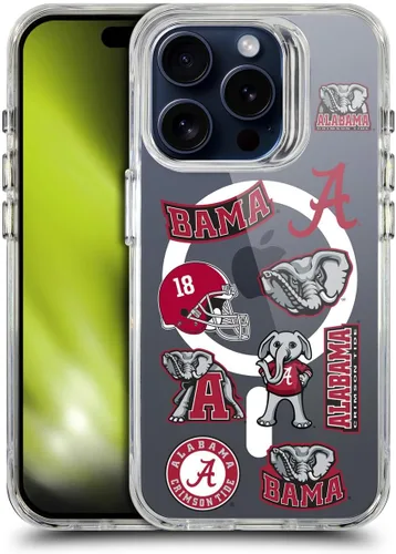 Miniatura 75 de Head Case Designs Funda de gel suave con licencia oficial de la Universidad de Alabama UA Collage compatible con Apple iPhone 13 Pro Max