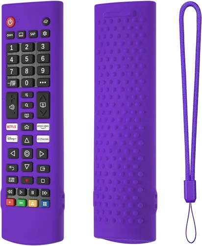 Miniatura 11 de Funda protectora de silicona Hi Color para mando a distancia de LG TV AKB75095307 AKB75375604 AKB74915305. Funda protectora de silicona para LG Negro