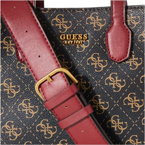 Miniatura 4 de GUESS Silvana Mini Tote Marrón LogoMerlot Talla única, Brown LogoMerlot