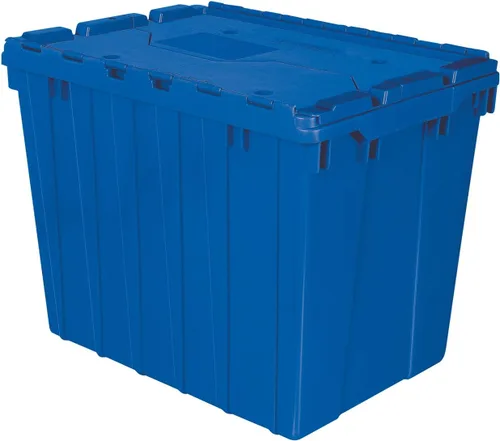 Akro-Mils Almacenamiento y distribución de plástico Contenedor bolsa con tapa abatible, 21,5 pulgadas l por 15 pulgadas w por 17 pulgadas H, caso de