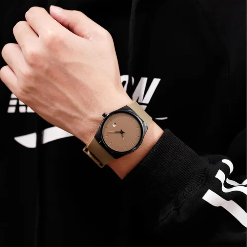 Miniatura 5 de Relojes de pulsera unisex de la moda Relojes de cuarzo analógicos impermeables del reloj del silicón