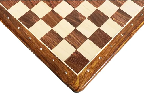 Miniatura 8 de RoyalChessMall-17 - Tablero de ajedrez de madera con incrustaciones, palisandro dorado y madera de arce, cuadrado de 1.772 in