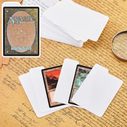 Miniatura 6 de Lewtemi 100 separadores de tarjetas, separadores de páginas de tarjetas intercambiables, separadores de juego para suministros de almacenamiento