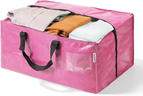 Miniatura 15 de WORKPRO 1 paquete de bolsas de mudanza extra grandes con cremalleras y asas de transporte, correas de mochila, bolsa de almacenamiento resistente