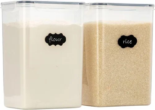 Miniatura 14 de Chef's Path - Grandes contenedores herméticos de almacenamiento de alimentos con tapas, paquete de 6, 3 piezas de 6.5 L y 3 piezas de 5.2 L