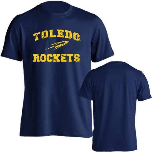 Miniatura 3 de Sport Your Gear NCAA Camiseta de manga corta retro con licencia oficial de aspecto desgastado para el día del juego, camiseta de espíritu deportivo