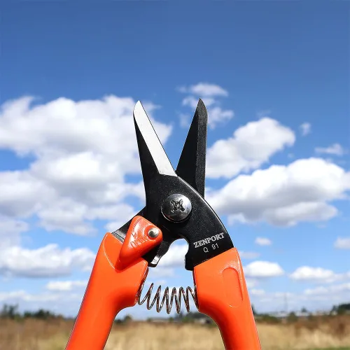 Miniatura 7 de Zenport Q91 Ultra Twig and Hoof - Tijeras para recortar pezuñas, 7.25 pulgadas, color naranja