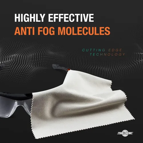 Miniatura 4 de ToolFreak Paquete de 2 paños para lentes antiniebla, tecnología única que evita el empañamiento en los lentes, lentes, cámara del teléfono, espejo