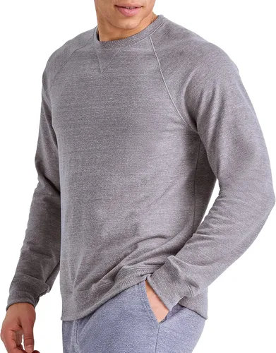Miniatura 2 de Hanes Originals Sudadera de rizo francés para hombre, Sudadera de mezcla tricolor con cuello redondo para hombre