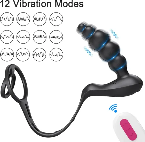 Miniatura 2 de Vibrador para principiantes con control remoto para hombres, vibrador anal de próstata vibrador de próstata juguete sexual para parejas Ap50hykbk
