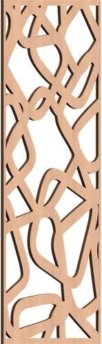 Miniatura 51 de Acme Paneles de pared decorativos de madera con calado, 9 3/8 pulgadas de ancho x 24 3/8 pulgadas de alto x 1/4 de alto, roble rojo