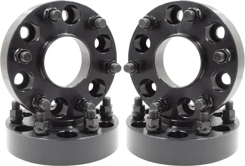 Miniatura 9 de Wheel Accessories Parts 2 Piezas Espaciadores de Rueda Centrados en el Buje 6x5.5 6x139.7mm 1.00 Pulgada de Grosor 78.1mm Buje M14x1.5 14x1.5 Rosca