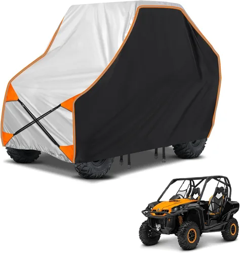 Miniatura 9 de NEVERLAND Cubierta UTV de Servicio Pesado – cubierta lado a lado con material Oxford 300D compatible con Polaris RZR Yamaha Rhino Can-Am Defender