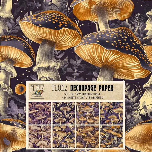 Miniatura 3 de Paquete de papel Decoupage (24 hojas de 6 x 6 pulgadas), papel tapiz de uvas Art Deco, papel de patrón de estilo vintage para decoupage, 32 ES