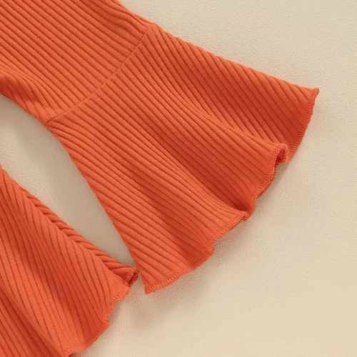 Miniatura 66 de Kuriozud Conjunto de mameluco con volantes para bebé recién nacida, con volantes, lindo conjunto de pantalones acampanados con diadema
