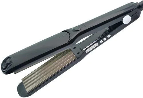 Miniatura 5 de Engarzadora de pelo de hierro corrugado profesional pequeño ondulador rizador varita mini ondulación prensadora de pelo esponjoso rizador de doble