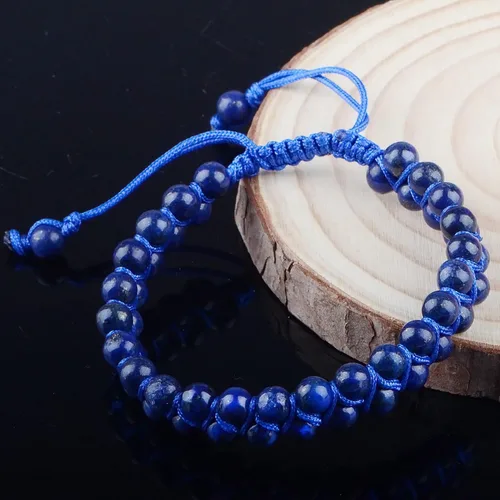 Miniatura 5 de MASSIVE BEADS Pulsera de macramé con cristales naturales para curación de chakras, cuentas de piedra de doble capa, piedras preciosas