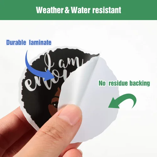Miniatura 2 de Zonon 100 calcomanías de melanina para computadora portátil, calcomanías de melanina para computadora, botellas de agua, patineta, parches