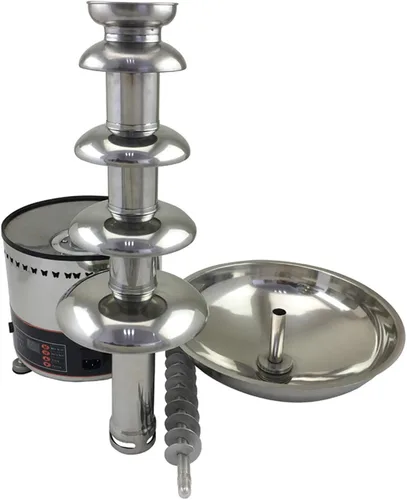 Fuente de cascada de chocolate de 5 niveles con capacidad de 8.8 libras, máquina eléctrica de acero inoxidable para fondue de chocolate caliente con