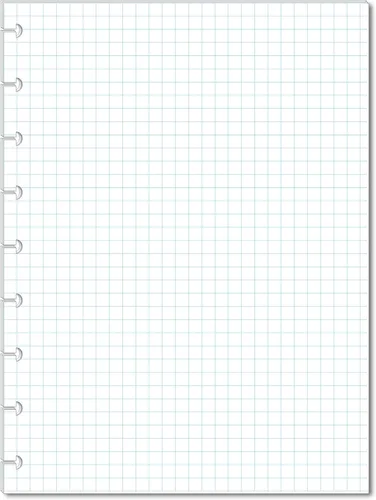 Miniatura 14 de Páginas de notas en cuadrícula se adaptan a 9 discos de planificadores clásicos Happy Planner, recambios de notas, insertos preperforados para Happy
