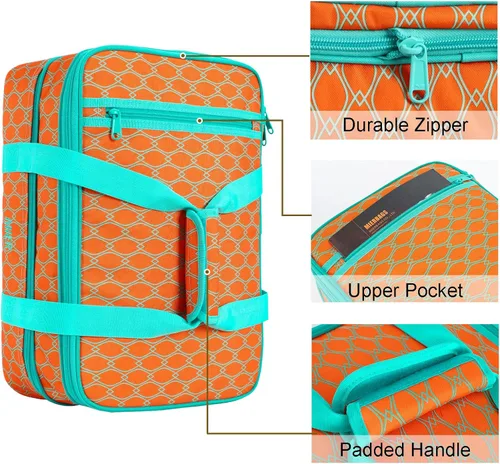 Miniatura 6 de MIER - Porta ollas doble aislada térmica para comidas, bolsa de almuerzo para fiestas de comida, pícnic, playa, se adapta a cacerola de 9 x 13