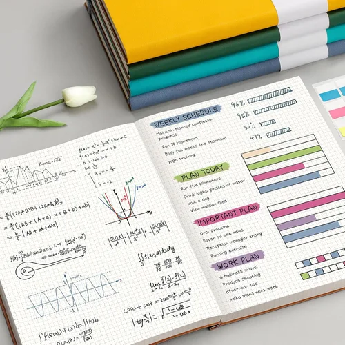 Miniatura 6 de AHGXG Cuaderno de papel cuadriculado - Cuaderno de papel de cuadrícula tamaño A4 grande 8.5''×11'', 320 páginas de diario grueso, papel cuadriculado