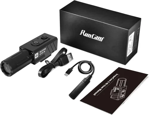 Miniatura 6 de RunCam ScopeCam2 4K Zoom Action Cámara impermeable 4xDigital HD Mini cámara de video con cable de interruptor de grabación