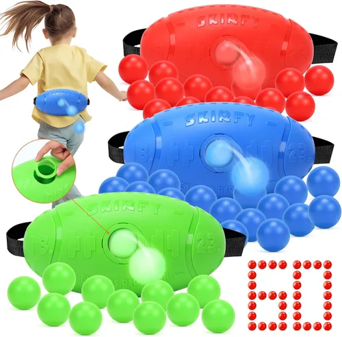 Miniatura 8 de Skirfy Juegos de fiesta al aire libre para niños y adultos, juego de pelota agitadora con 40 bolas, divertidos juguetes para interiores