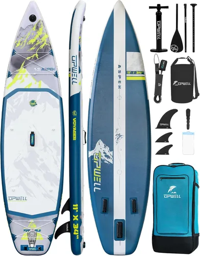 Miniatura 8 de UPWELL 11’6”/11'2”/11'/10'8”/10'6”/10'2” Inflatable Stand Up Paddle Board with sup Accessories Including Backpack, Repairing Kits, Non-Slip Deck