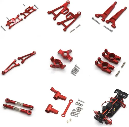 Miniatura 2 de Brazos de dirección delanteros de metal para Hyper Go H14bm, accesorios de repuesto para Mjx 14210 14209, 1/14 sin escobillas Rc Cars Repuestos