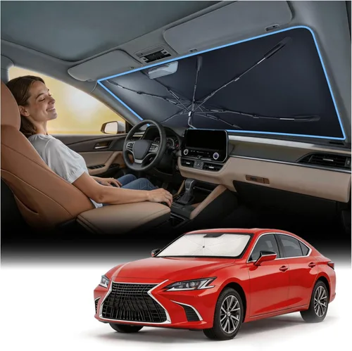 Miniatura 55 de Nmoiss [Escudo térmico con revestimiento de vinilo] Parasol para parabrisas personalizado para Mazda 3, protege el automóvil de los rayos solares