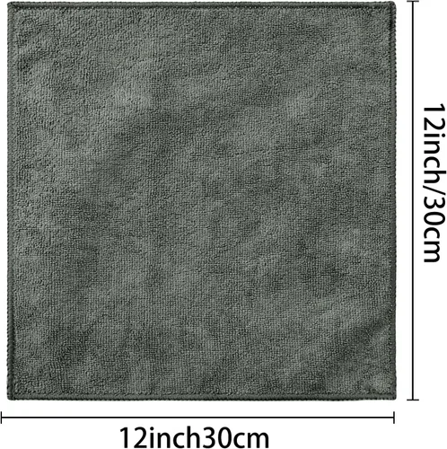 Miniatura 3 de uxcell Juego de 10 paños de cocina para platos, paños de microfibra absorbentes de secado rápido, trapos de cocina con lado de limpieza de cocina