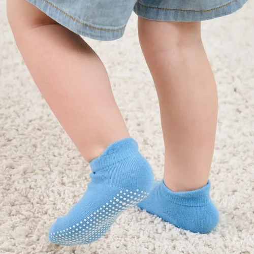 Miniatura 5 de Zaples - Calcetines altos hasta el tobillo para bebé con base antideslizante, unisex