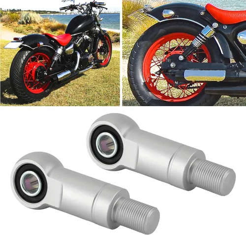 Miniatura 3 de Fydun Par de amortiguadores de aire traseros de 0.394 pulgadas con agujero de 0.394 in, amortiguadores de altura para motocicleta ATV todoterreno