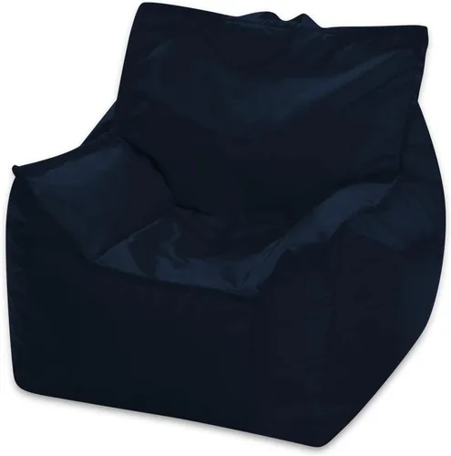 Miniatura 204 de Posh Beanbags - Sillón puff grande, 38 pulgadas, color azul rey sólido Nylon suave - Azul real