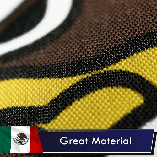 Miniatura 4 de G128 Bandera de México, 3 x 5 pies, serie LiteWeave, impresa en poliéster 100D, bandera de país, colores vibrantes, ojales de latón