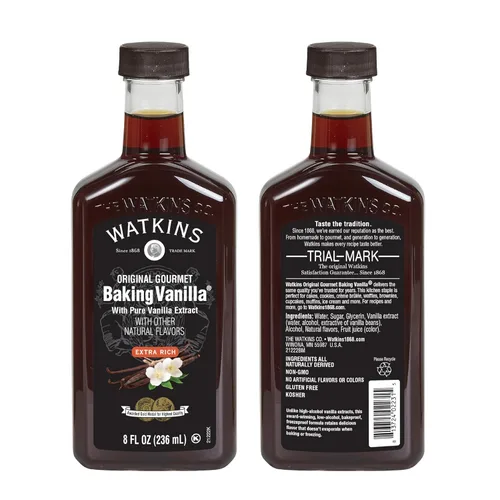 Miniatura 2 de Watkins All Natural Original Gourmet - Vainilla para hornear con extracto puro, botella de 8 onzas líquidas, 1 paquete