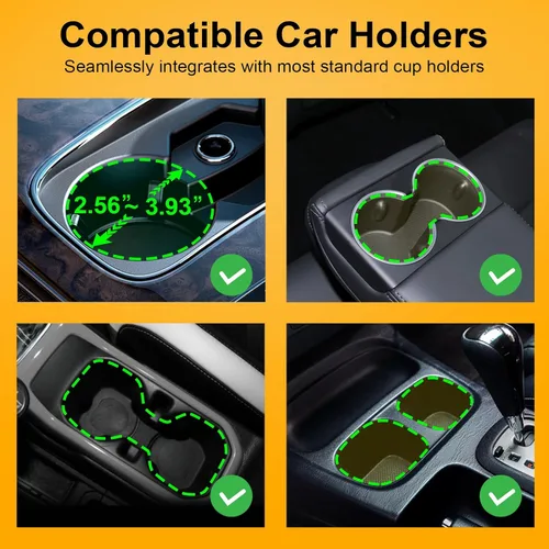Miniatura 2 de Expansor de portavasos, expansor automático de portavasos para automóvil con capacidad para botellas de agua grandes, para vasos de viaje y tazas