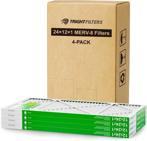 Miniatura 12 de TRIGHTFILTERS 16x20x1 Filtro de aire paquete de 4, MERV 8 filtros de aire plisados de defensa contra el polvo de reemplazo para aire acondicionado