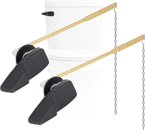 Miniatura 20 de Kit de reemplazo de mango de inodoro de montaje frontal de metal Hygie Rinse compatible con inodoro estándar americano/Mansfield/Gerber/TOTO/Kohler
