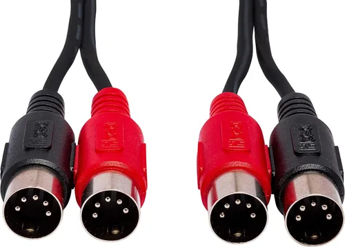 Miniatura 2 de Hosa Cable MID-202 Dual MIDI, doble DIN de 5 pines a la misma, 6.6 pies