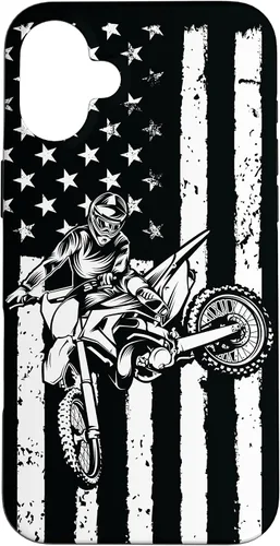Miniatura 23 de Funda de motocross con bandera de Estados Unidos para iPhone 17