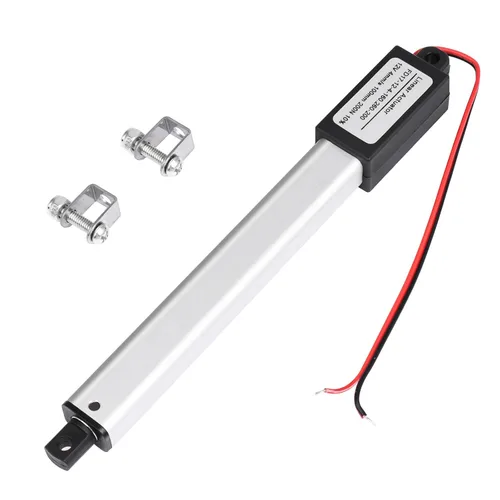 Mini Actuador Lineal Eléctrico 12V, Actuador Lineal Impermeable de Carrera de 4", Velocidad 4mm/s, 200N/45lb, con Soportes de Montaje para Coche RV