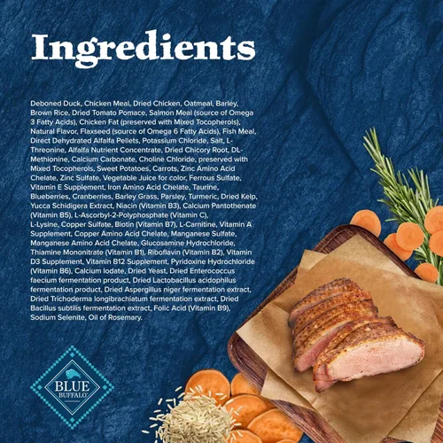 Miniatura 5 de Blue Buffalo Wilderness - Alimento seco natural con alto contenido proteínico y cereales saludables para perros adultos, pato, bolsa de 4.5 libras