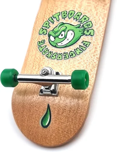 Miniatura 3 de SPITBOARDS® 34mm x 96mm Juego de Fingerboard Pro (Completo) Cubierta de madera real Trucks Pro con tuercas de bloqueo y bujes Pro Ruedas Pro