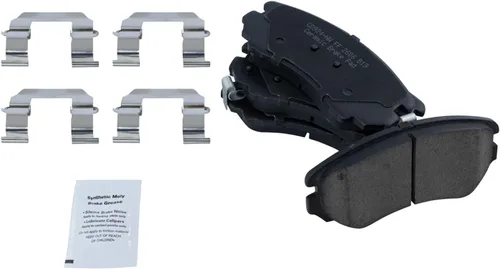 Miniatura 4 de TRQ Kit de pastillas de freno delanteras y traseras y rotores Kit de productos químicos de freno Pastillas de freno Rotor de freno de cerámica